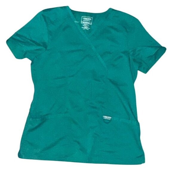 Cherokee Workwear Womens Scrub Set S Teal Polyester/Rayon/Spandex Medical Unifor - Picture 7 of 16